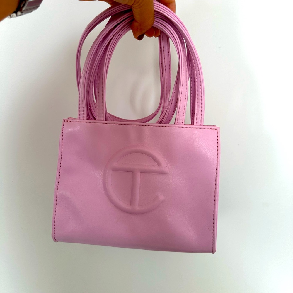 Telfar Small Shopper Purse in Baby Pink
